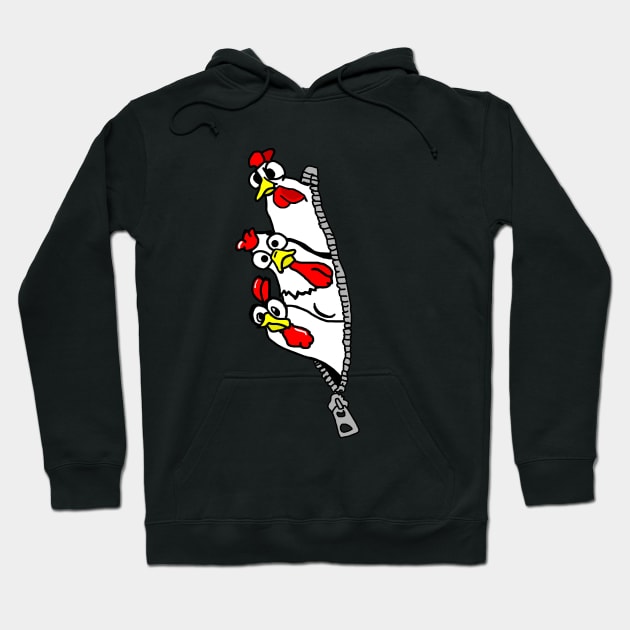 Chicken Trio Hoodie by imphavok